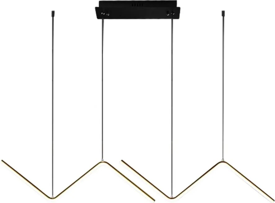 MILAGRO ML1179 Modern Led Függesztett Lámpa Fekete LED IP20