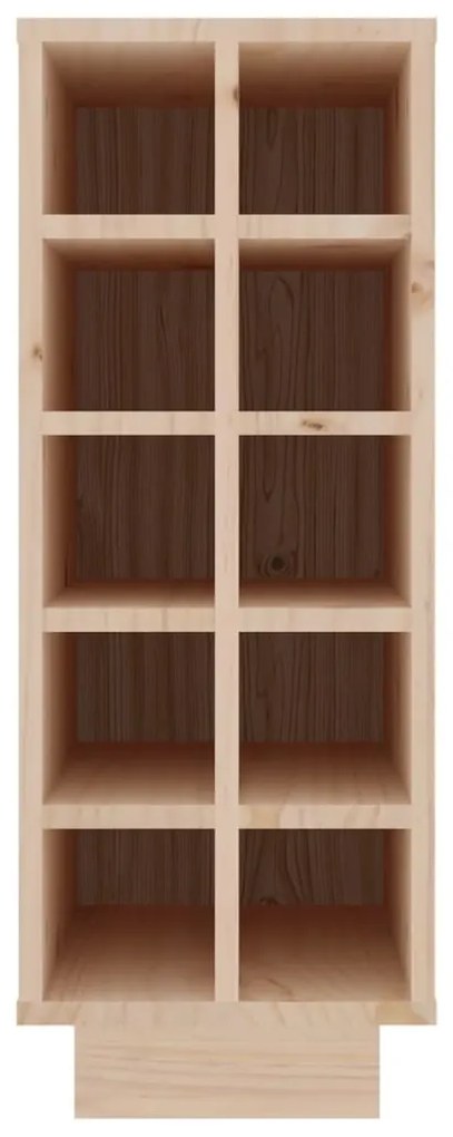 Tömör fenyőfa borszekrény 23 x 34 x 61 cm