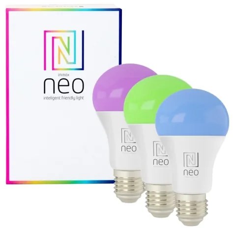 Immax NEO 07712CDO-SADA 3xLED RGB E27/9W/230V Wi-Fi Tuya + távirányító