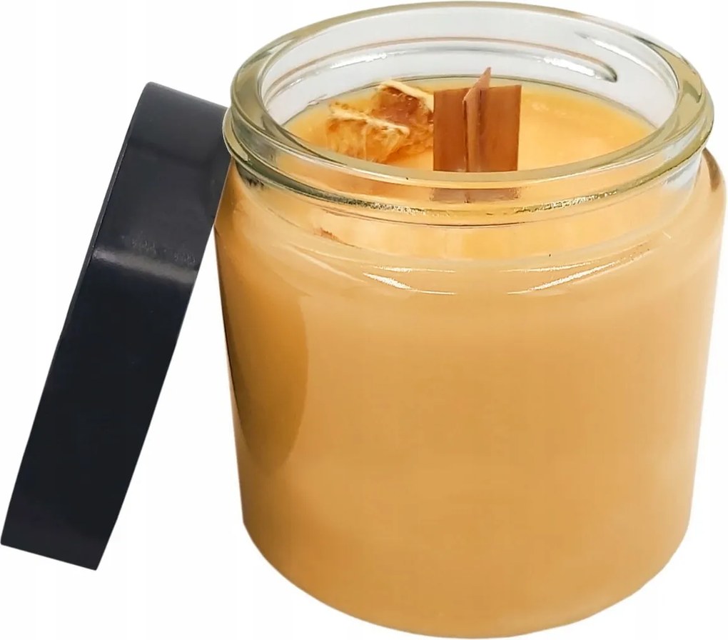 Szója Illatgyertya Természetes Narancs Porjun Handmade