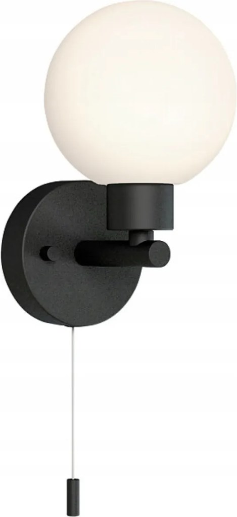 Fali lámpa, fali lámpa fekete hálószoba nappali szoba ágy fölé IP44 Simi