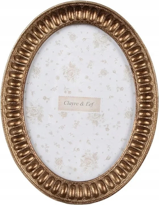 Arany ovális képkeret Marita szerkezettel 13-as méretű képekhez