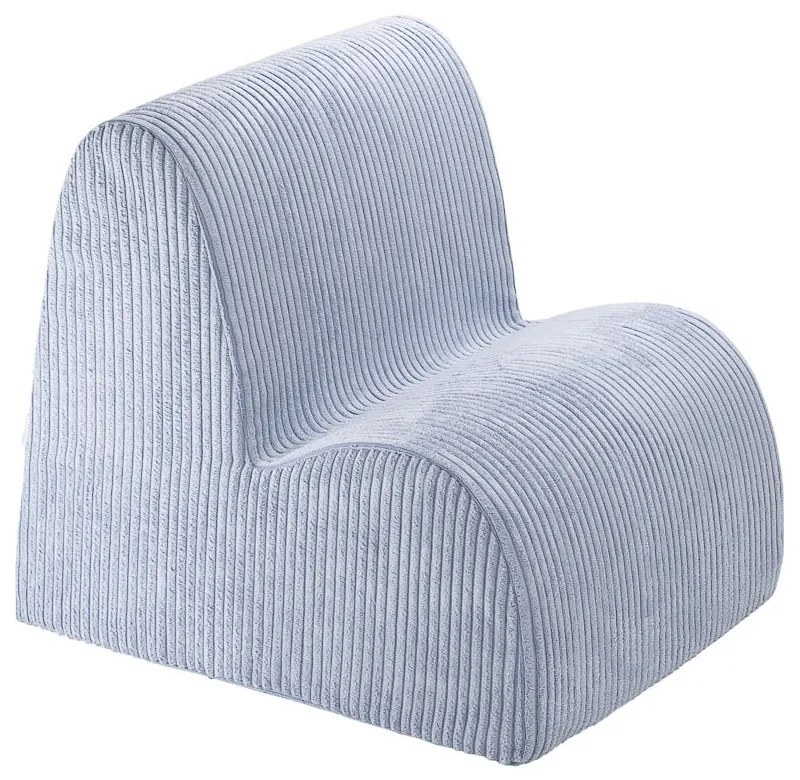 Kék kordbársony gyerek fotel Cloud – Wigiwama