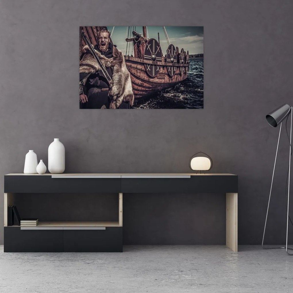 Kép - Viking harcos (90x60 cm)