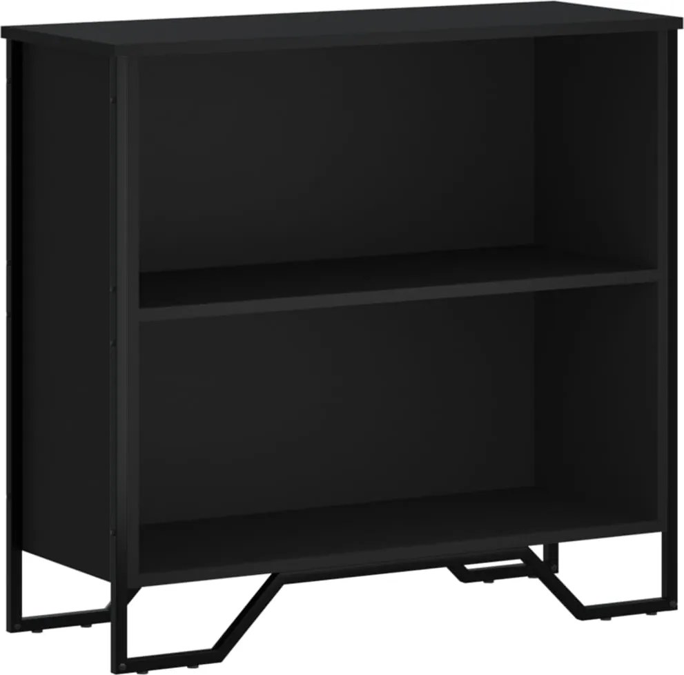 vidaXL fekete szerelt fa könyvszekrény 80 x 31 x 74,5 cm
