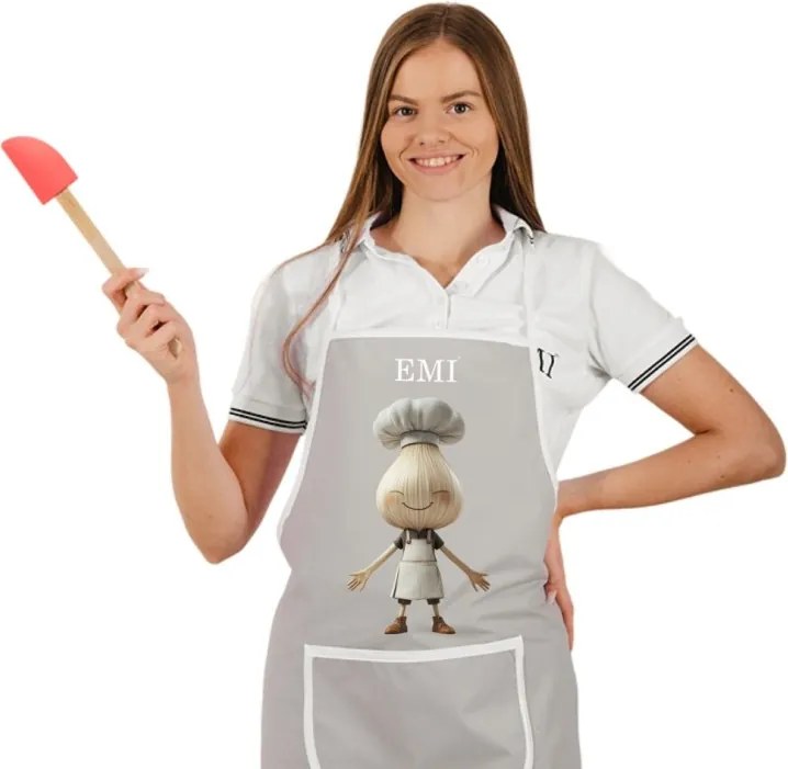 EMI Garlico konyhai kötény, Szürke