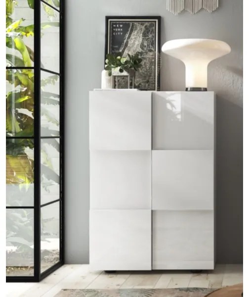 SERIAN fehér komód