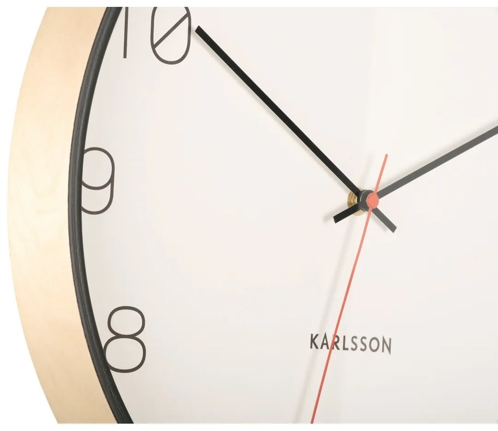 Karlsson 5926BK design falióra 40 cm, fekete