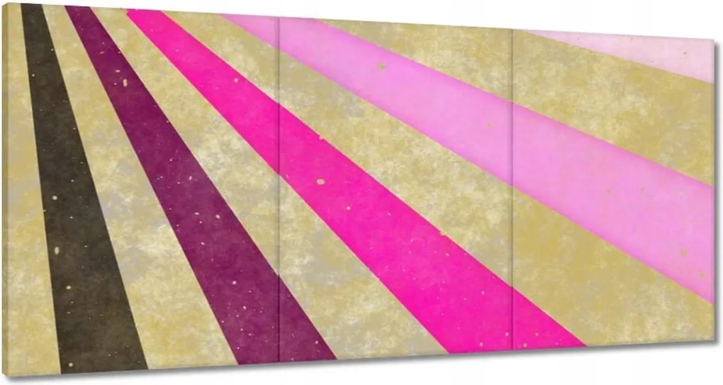 Vászonképek 180x90 Lila csíkok