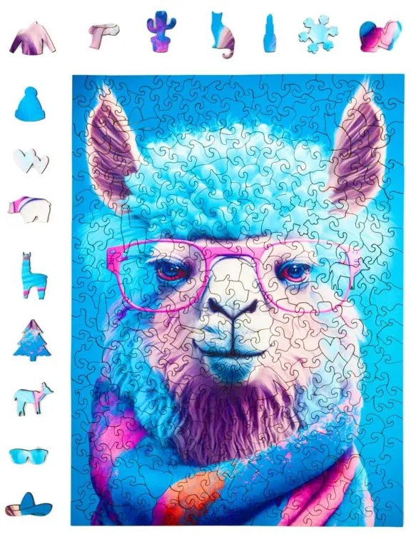 Christina, a pimasz alpaka fa puzzle