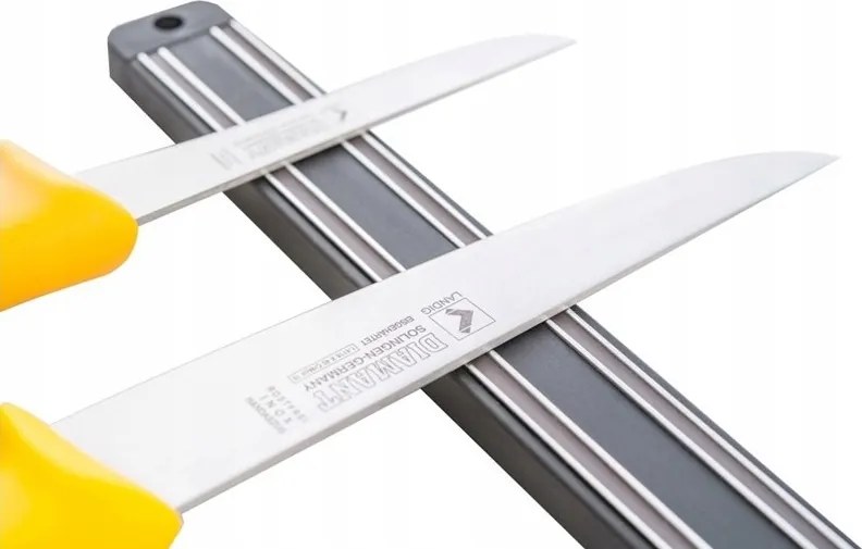 Praktikus mágneses késtartó 30 cm-es késekhez, tartós, erős Landig mágnes