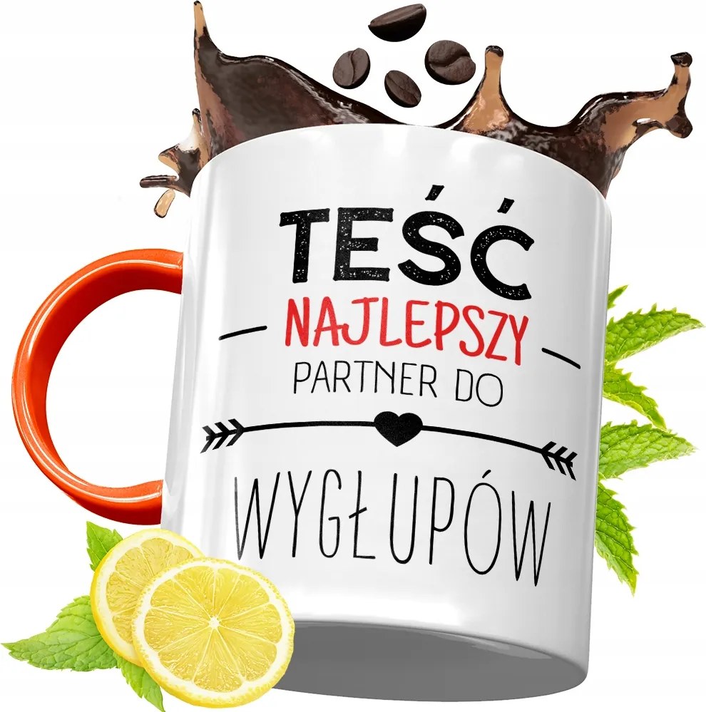 Narancssárga Bögre Az Apósnak Tökéletes Ajándék fényképes nyomtatással