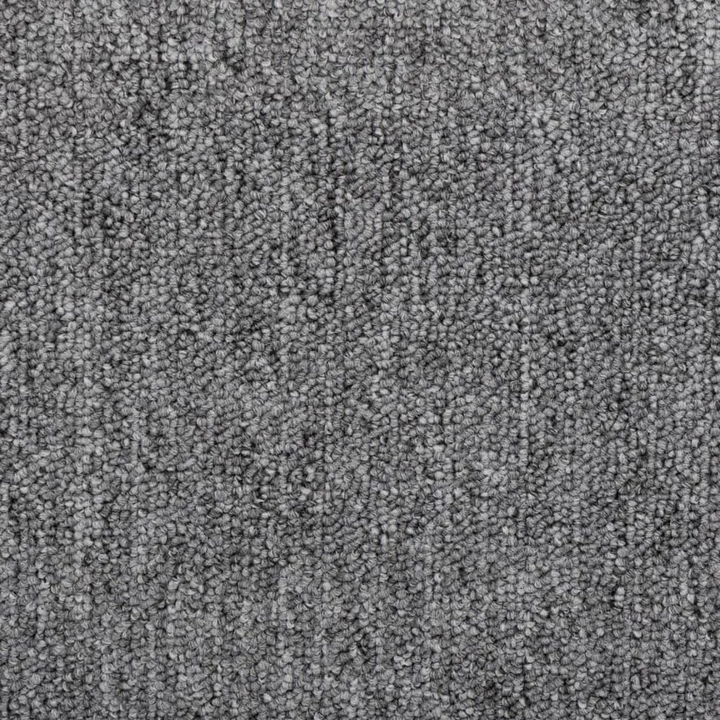 15 db sötétszürke, félkör alakú, nagy lépcsőszőnyeg 65 x 24 x 4 cm