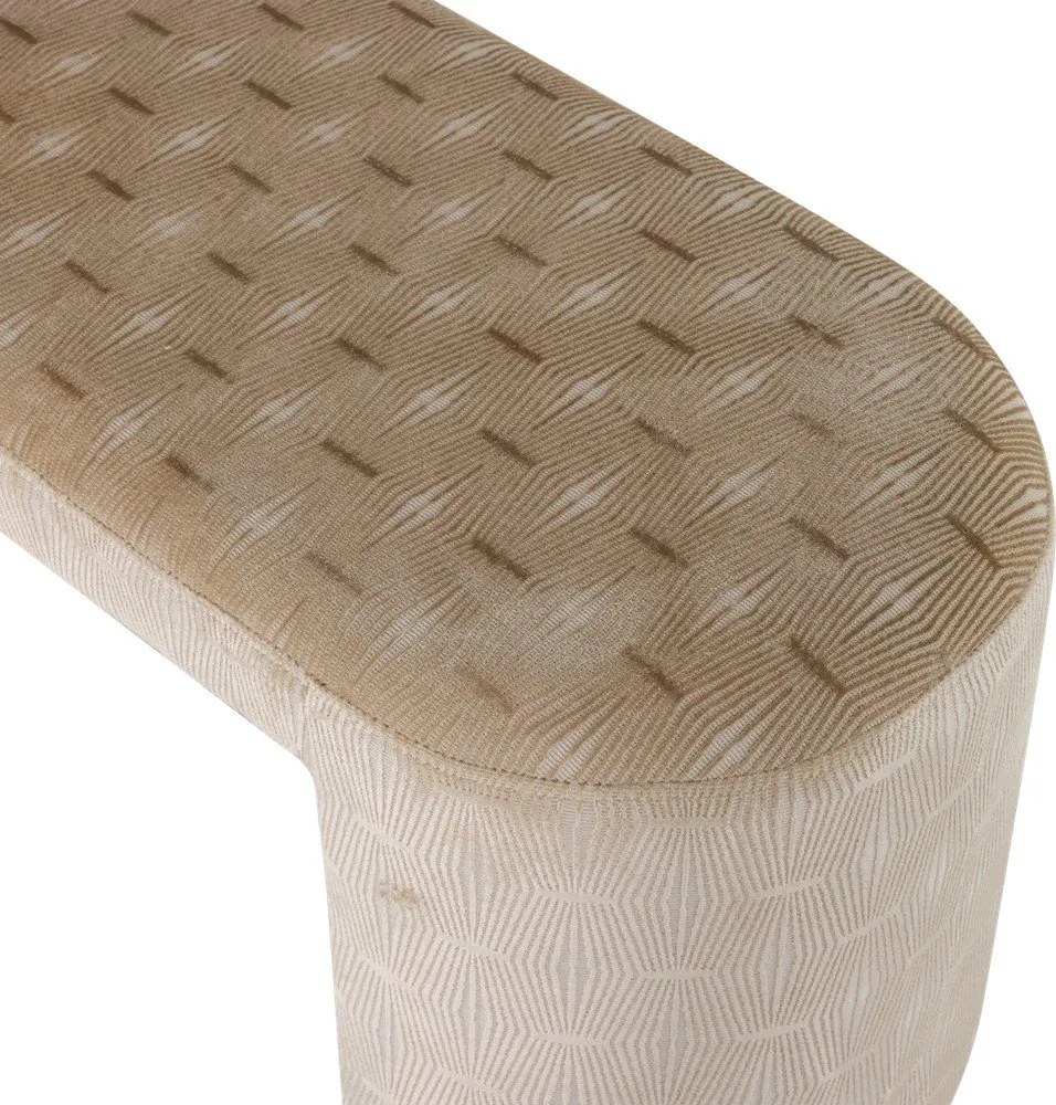 Bézs párnázott pad Jacob – WOOOD