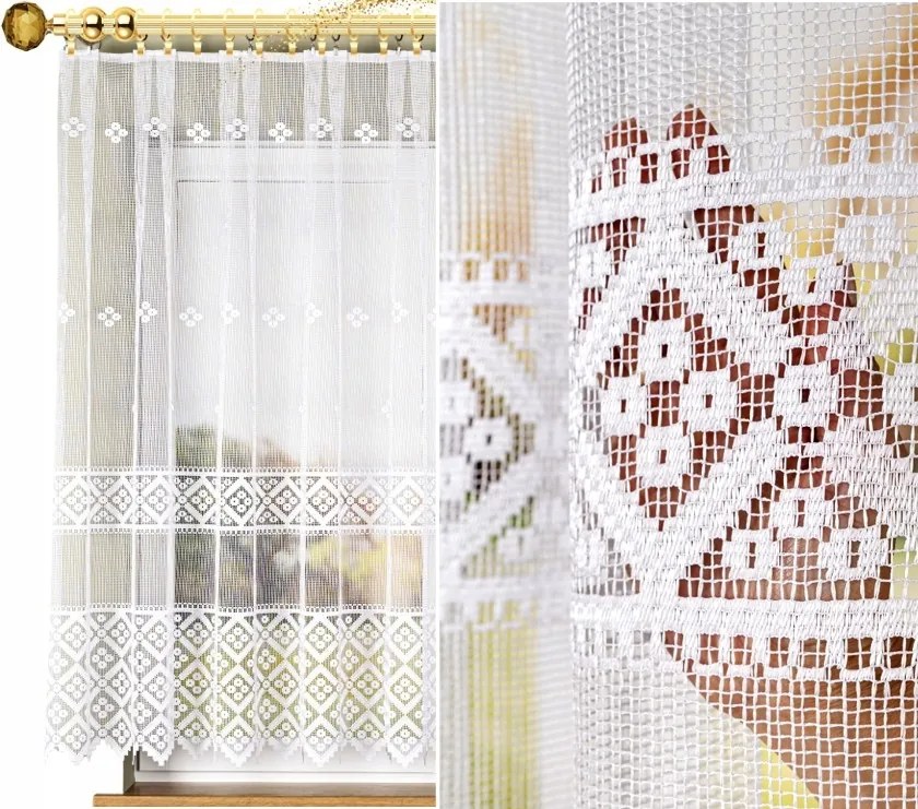 Minta 011450 méret 400x155cm jacquard függöny, egyenes (szegélyekkel)