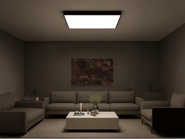 LED mennyezeti lámpa LED/480W/230V 3000/4000/6500K 120x120 cm fekete