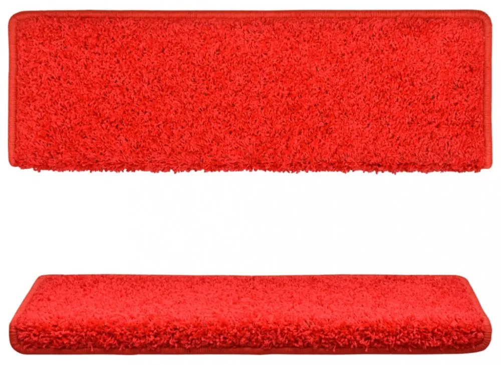 10 db piros lépcsőszőnyeg 65 x 21 x 4 cm