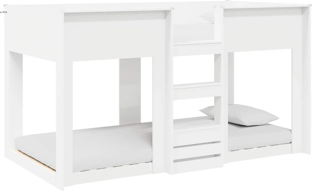 vidaXL Szükidő ágy Fehér 75 x 190 cm Faanyag