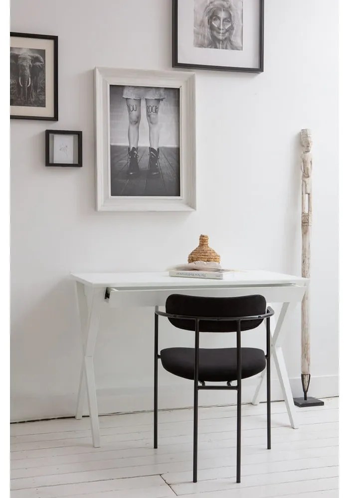 Fekete bársony étkezőszék Ivy – WOOOD