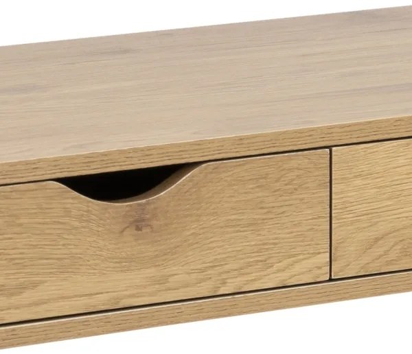 Íróasztal fiókokkal, ADIS, tölgy