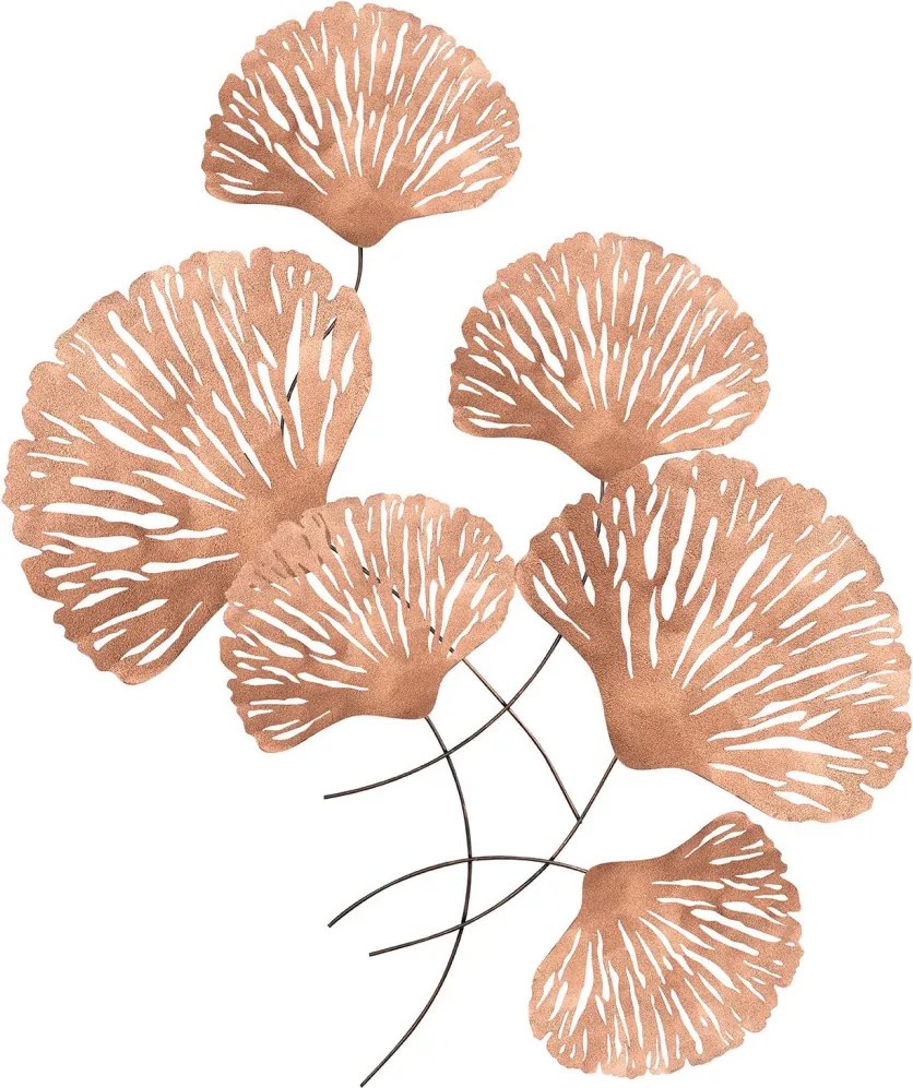 Ginkgo fém fali dekoráció, 75×4 cm – ACH110-3
