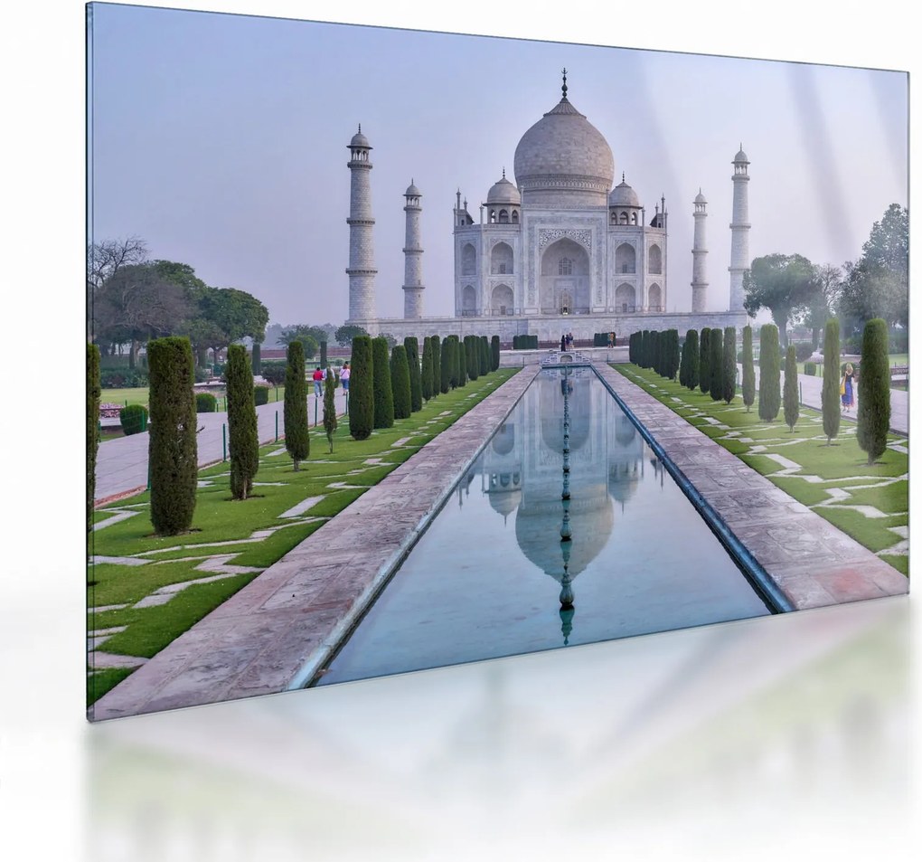 Kép - Taj Mahal napkeltekor (üvegen) (70x50 cm)