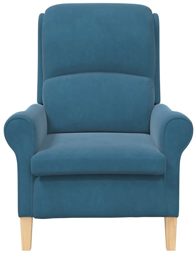 Kék Karosszék Kék Szövet, Fa Szabványos Ergonomikus