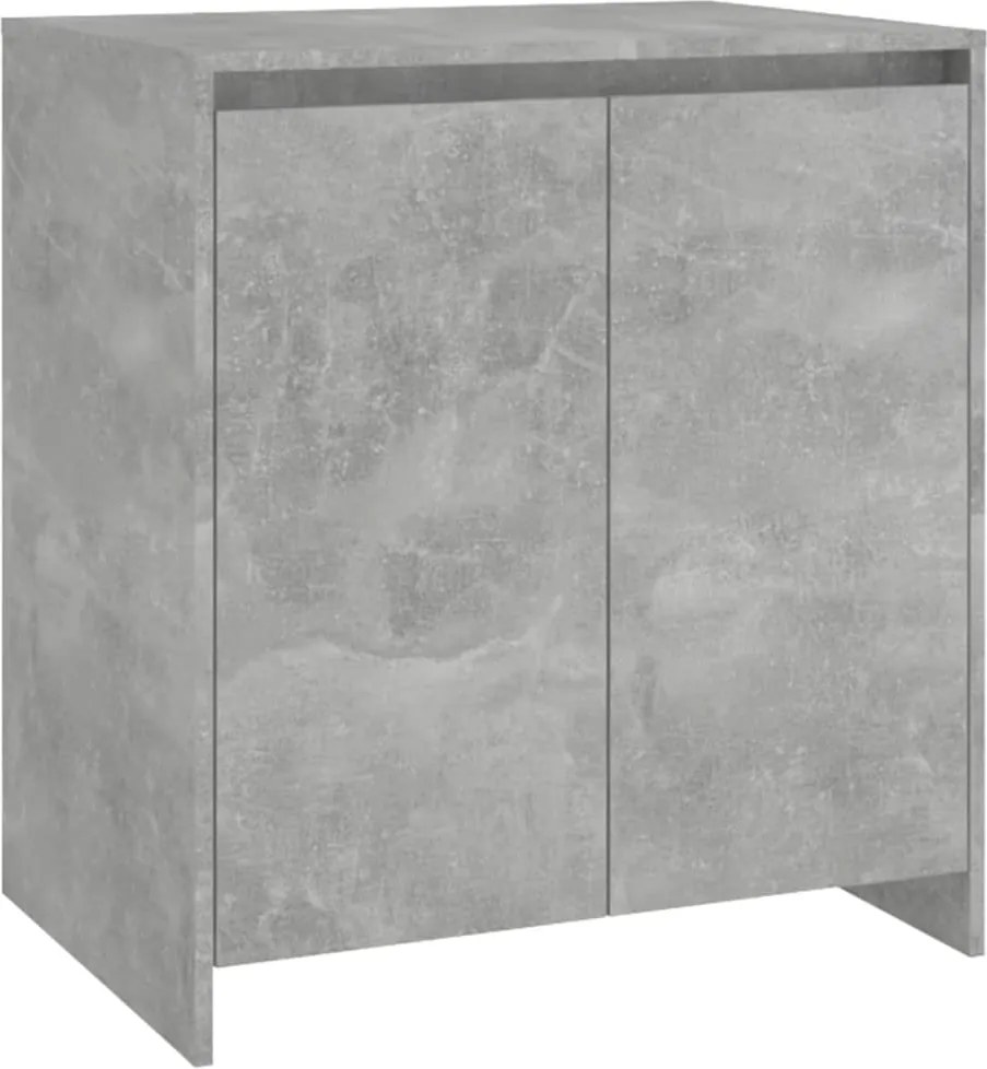vidaXL betonszürke szerelt fa tálalószekrény 70x41x75 cm