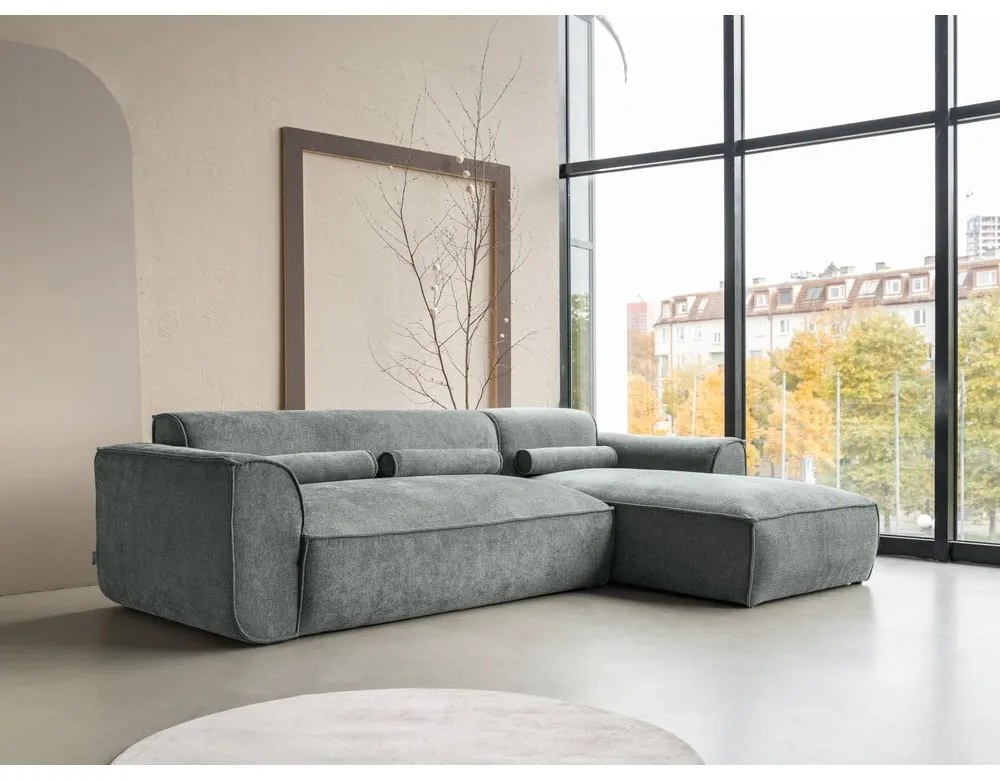 Zöld sarokkanapé (jobb oldali) Flex Felix – Miuform