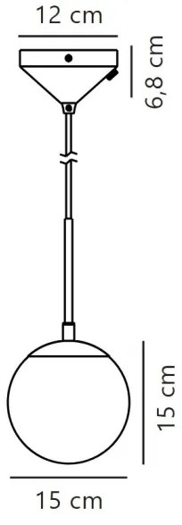 Nordlux - Csillár zsinóron GRANT 1xE14/15W/230V átm. 15 cm
