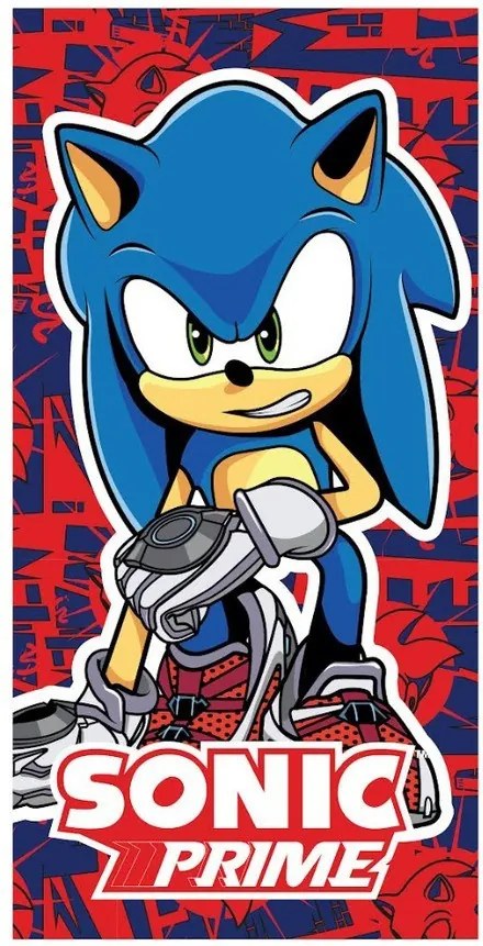 Sonic a sündisznó Velocity Mode fürdőlepedő, strand törölköző 70x140 cm (Fast Dry)