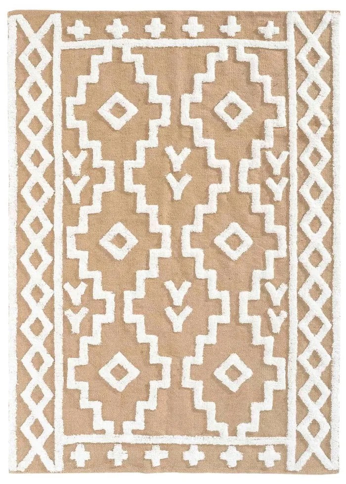 Bézs jutakeverék szőnyeg 120x170 cm Medine – douceur d'intérieur