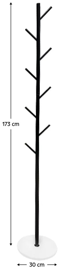 TUKAN akasztó, fekete