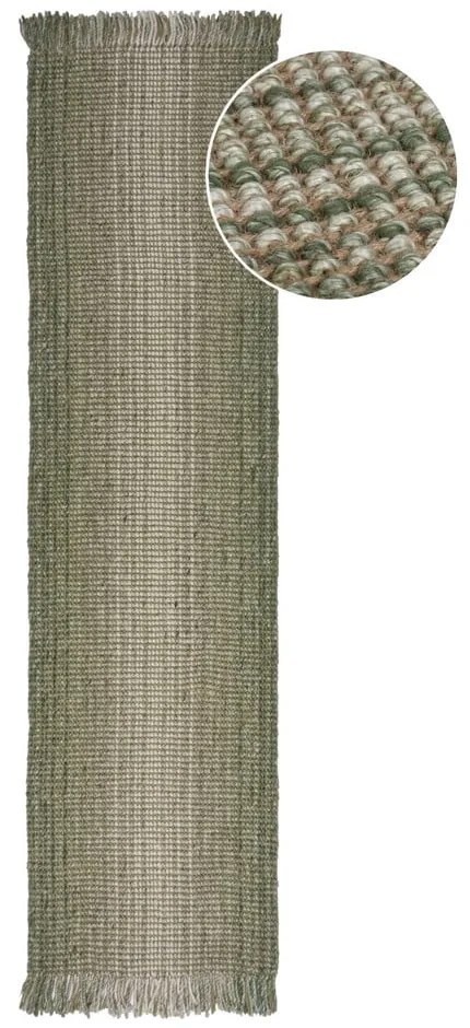 Zöld futószőnyeg 60x230 cm – Flair Rugs