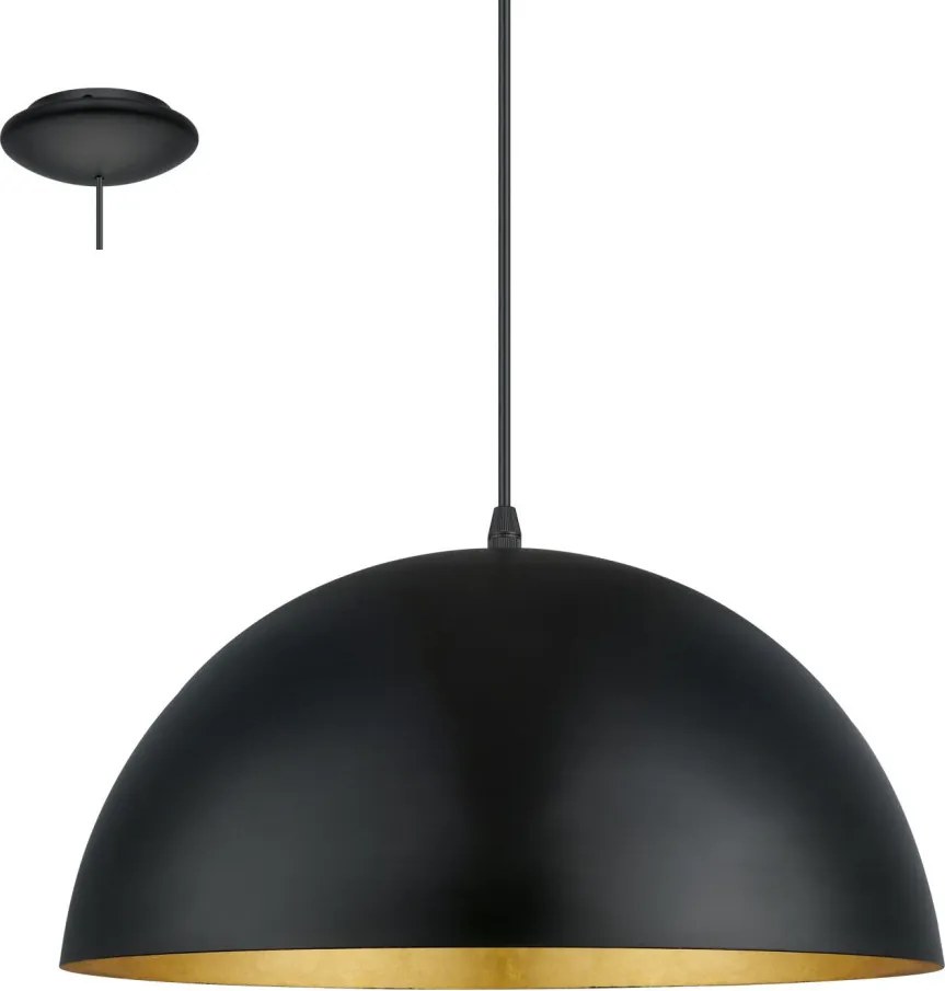 EGLO 94935 GAETANO Modern Függesztett Lámpa Fekete, Arany E27 IP20