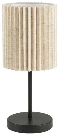 Brilagi - NORDIC WAVE asztali lámpa 1xE27/15W/230V lenvászon/fekete