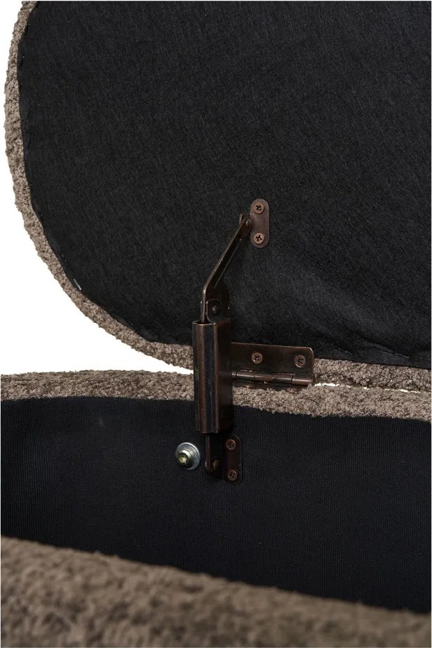 Ülőpad tárolóval, barna/natúr, elegáns dizájn