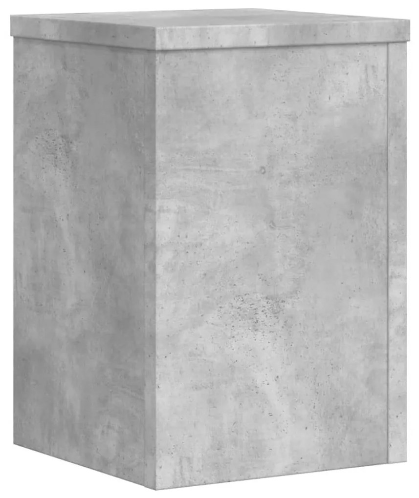 2 db betonszürke szerelt fa növénytartó állvány 25 x 25 x 35 cm