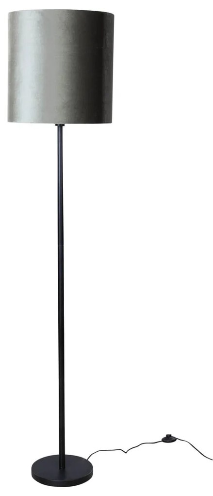 Állólámpa fekete, zöld bársony lámpabúrával, 40 cm - Simplo