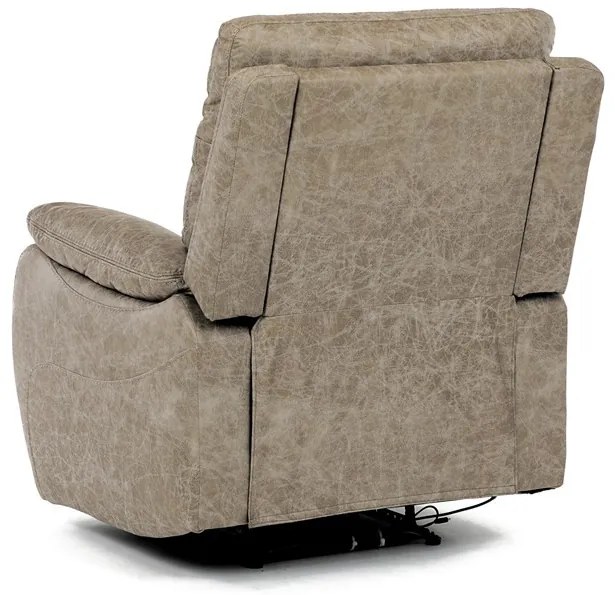 Relax fotel vezeték nélküli elektromos vezérléssel, bézs vintage szövettel. TV-4094 LAN3