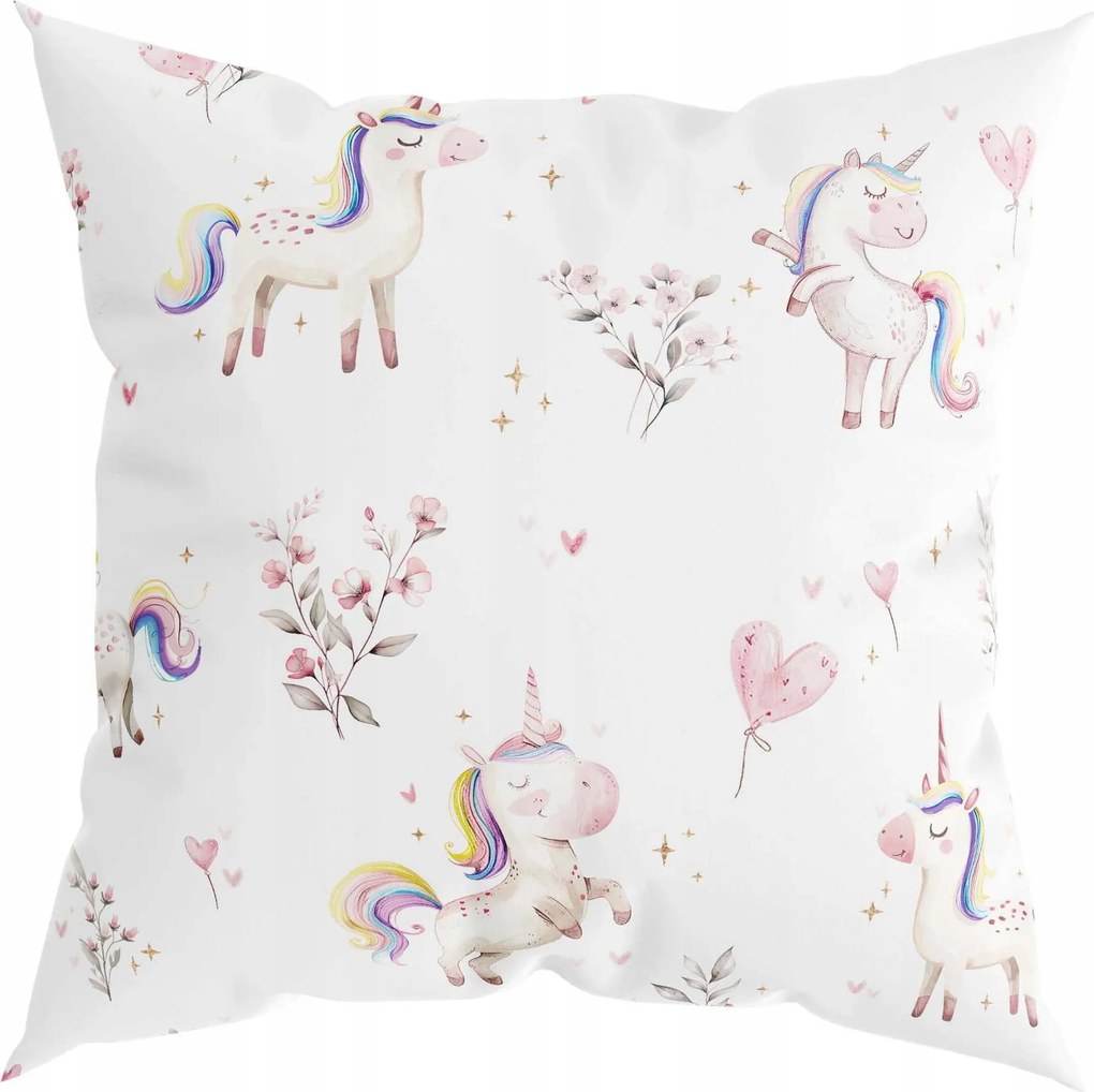 Unikornis párnahuzat 40x40 Gyerek párnahuzat Jancsi unikornis párnahuzat