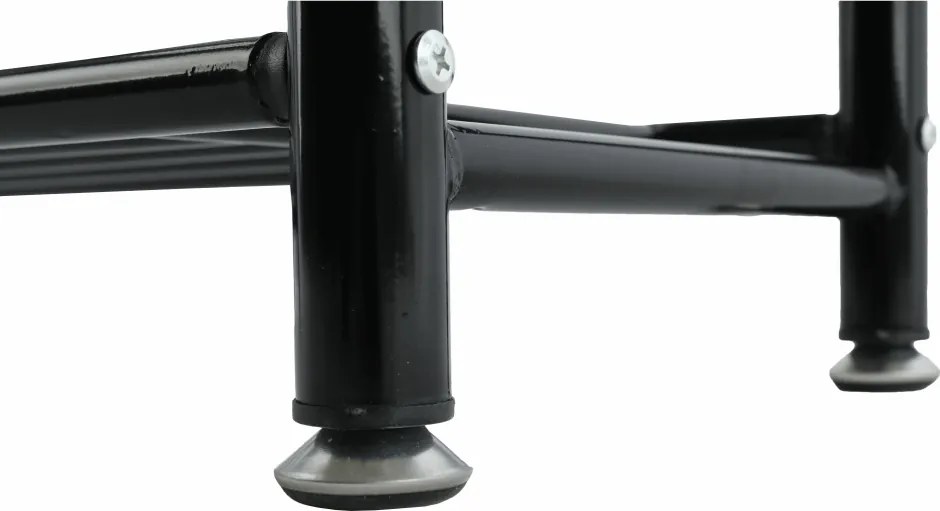 Fogas cipőtartóval, fekete fém, BARNUM