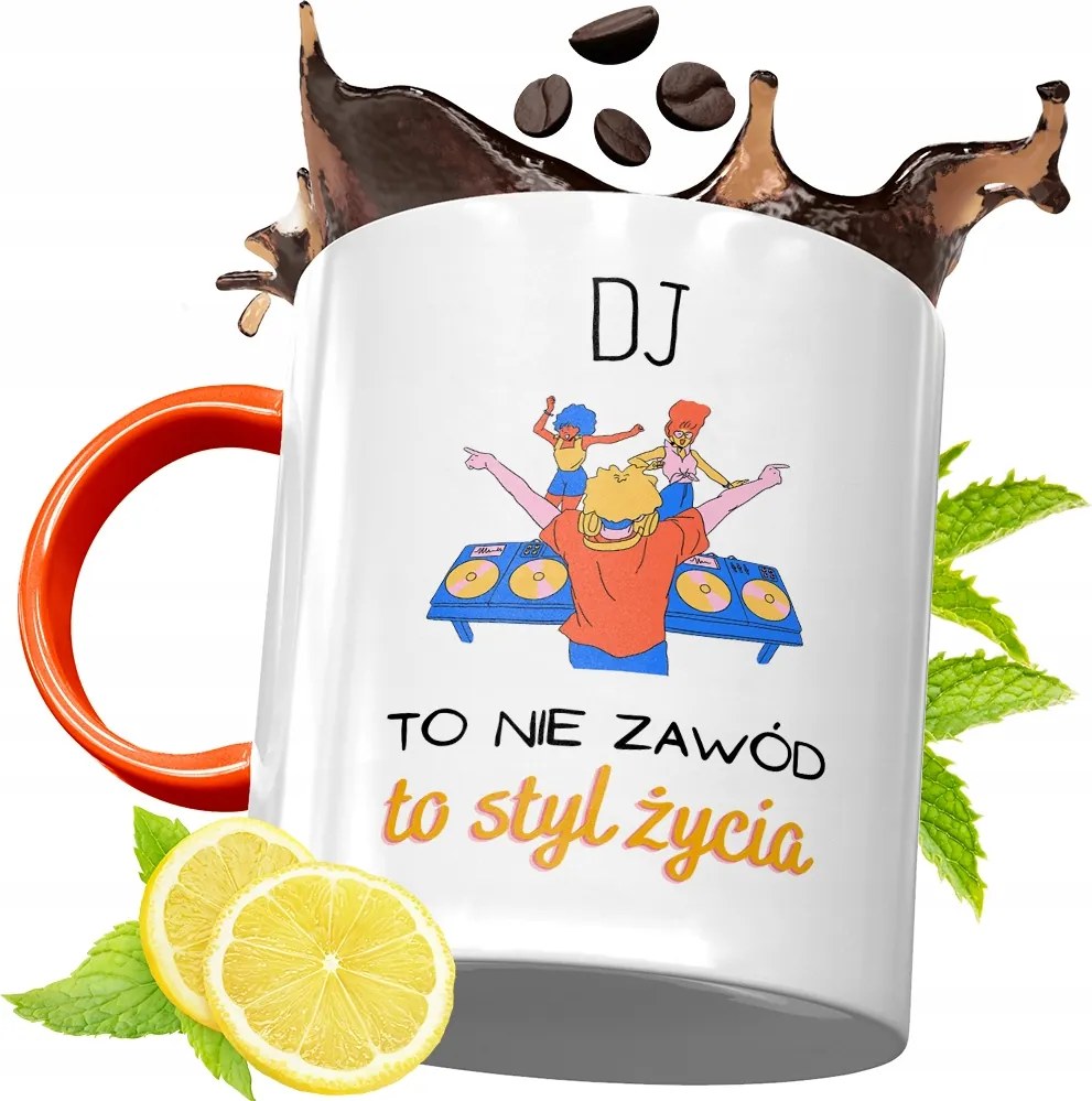 Narancssárga Bögre Dja Ajándék fényképes nyomtatással