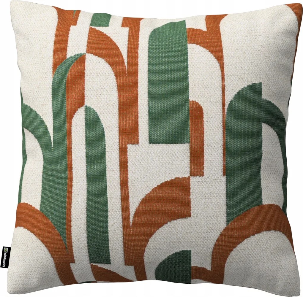 Párnahuzat 60x60 zöld-piros