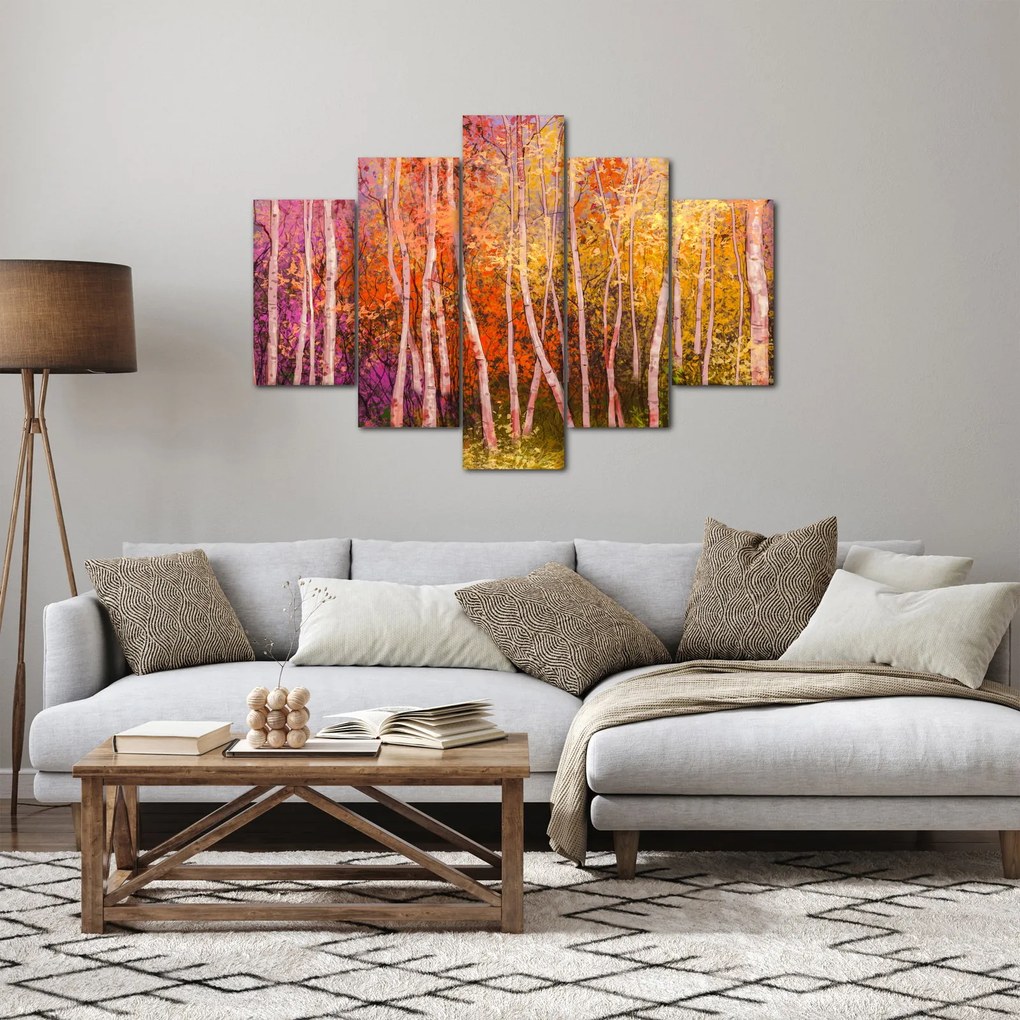 Egy kép egy színes erdőről (150x105 cm)