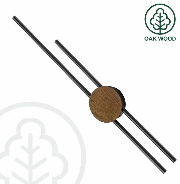 Brilagi - WOODY COLLINE LED 15W 230V falikar 80 cm tölgy-dió