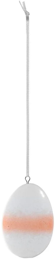 Leonardo Savona függő kerámia tojás dísz 6cm, narancs