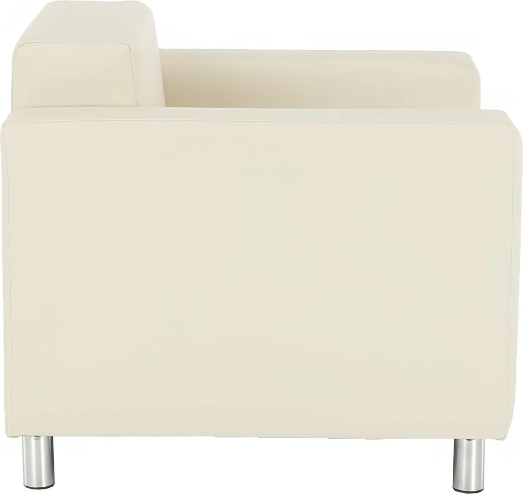 Fotel, textilbőr bézs, HOMKER