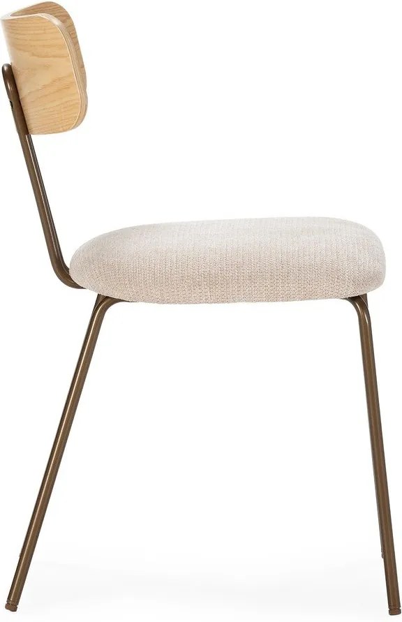 Bézs-natúr színű kárpitozott étkezőszék Olimpia – MOME