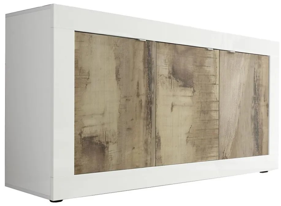 Komód NERILA fehér/barna